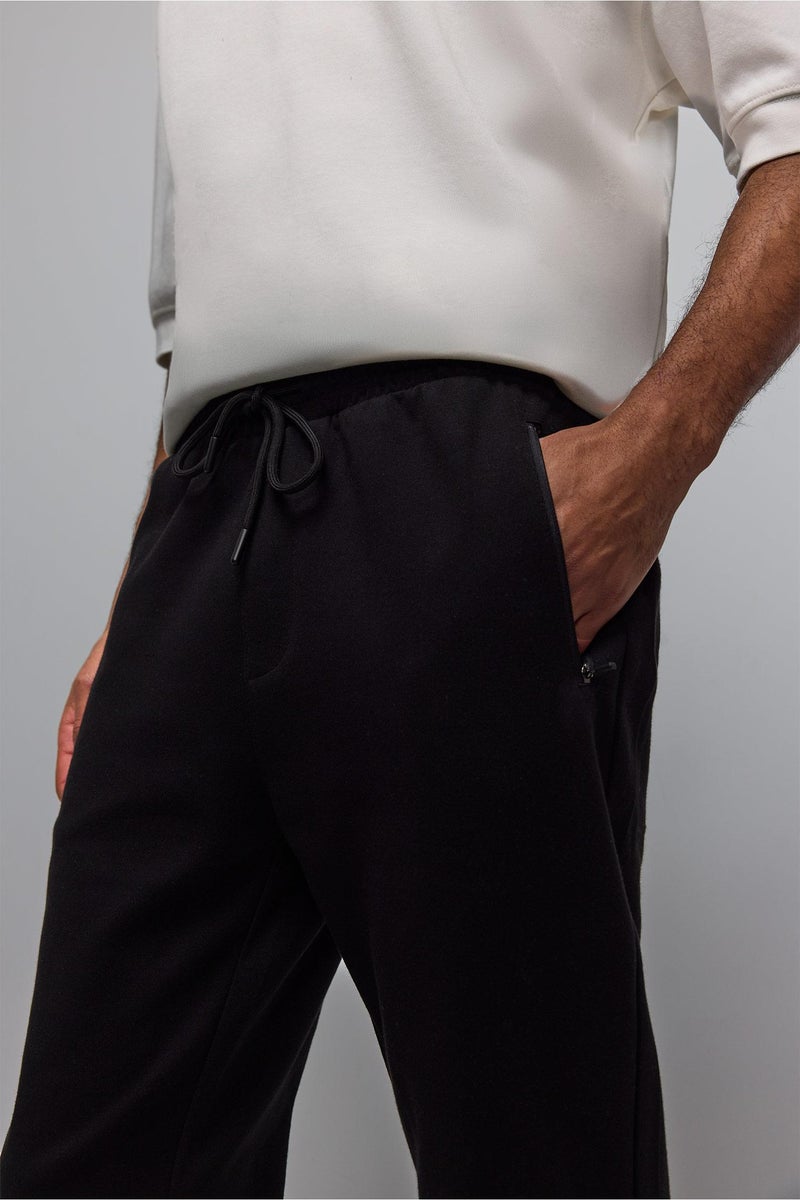 DeFacto Black Man Slim Fit Jogger Sweatpants Casual - Image 5